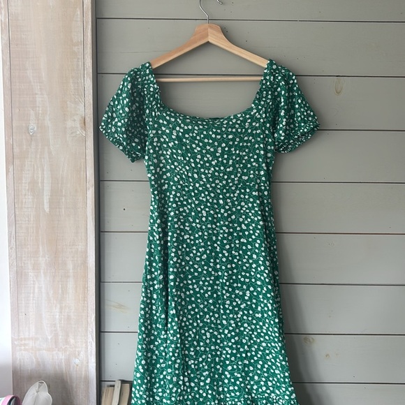BNWT Asos Tall Green Floral Midi Dress - Picture 8 of 8